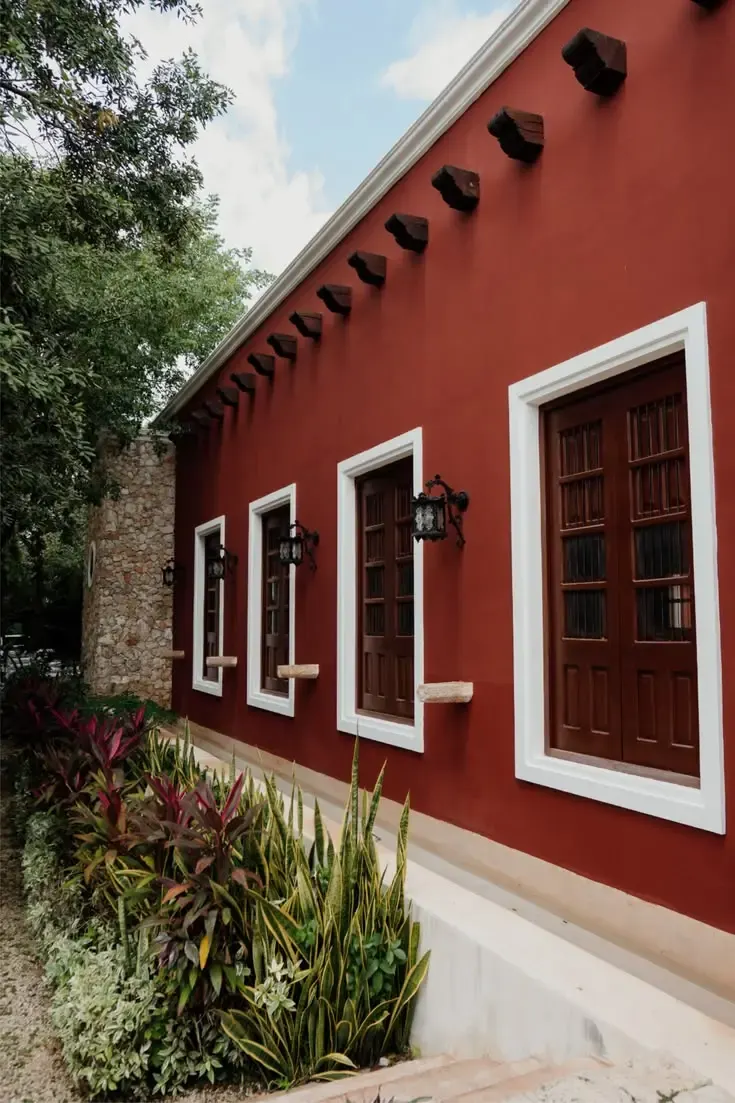 Casas residenciales en una colonia establecida de Oaxaca